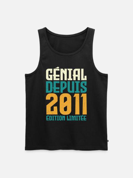 Génial depuis 2011 - Débardeur bio Premium Homme - noir
