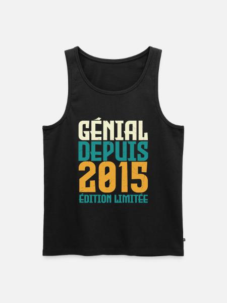Génial depuis 2015 - Débardeur bio Premium Homme - noir