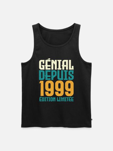 Génial depuis 1999 - Débardeur bio Premium Homme - noir