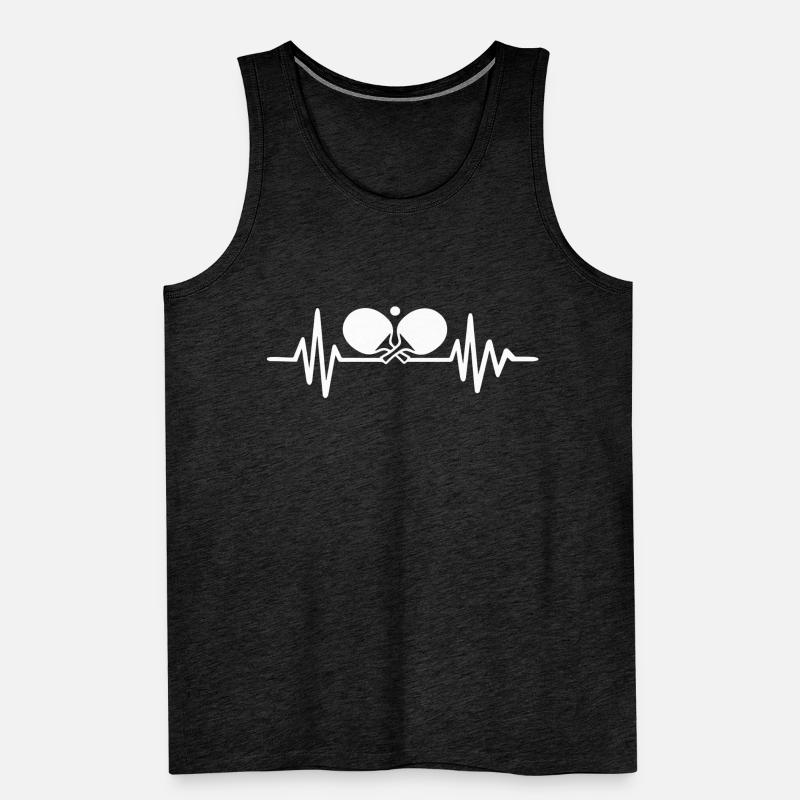 table tennis player table tennis net spin serve Men's Premium Organic Tank Top
