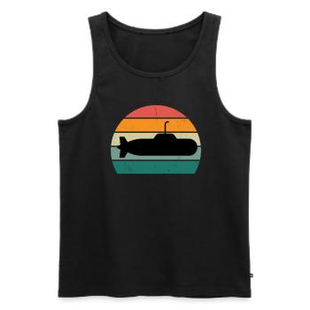 U-Bootfahrer U-Bootfahrerin Unterseeboot U-Boot - Männer Premium Bio Tank Top - Schwarz - Vorne - AI Model Male 178 light (178cm)