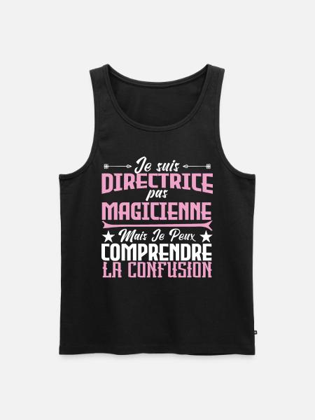je suis Directrice pas magicien - Débardeur bio Premium Homme - noir