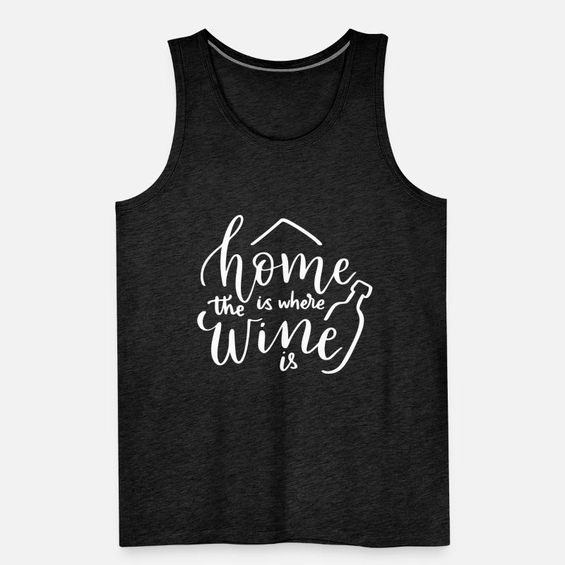 wines wine drinker wine drinker wine lover wine Men's Premium Organic Tank Top