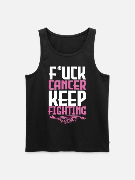 F*ck Cancer - Men's Premium Organic Tank Top - black