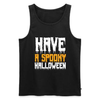 Have A Spooky Halloween. - Débardeur bio Premium Homme - noir - Devant - AI Model Male 178 light (178cm)