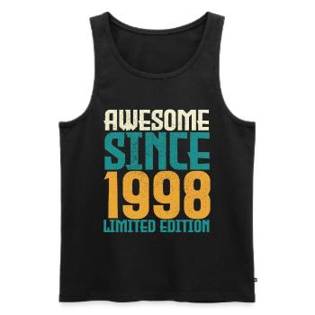 Awesome Since 1998 limited edition. - Men's Premium Organic Tank Top - black - Front - Michal (187cm)