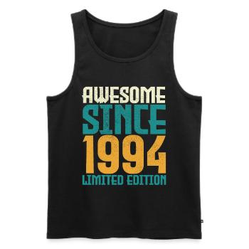 Awesome seit 1994 limitierte Auflage. - Männer Premium Bio Tank Top - Schwarz - Vorne - AI Model Male 178 light (178cm)
