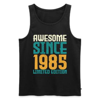 Awesome Since 1985 limited edition. - Débardeur bio Premium Homme - noir - Devant - Michal (187cm)
