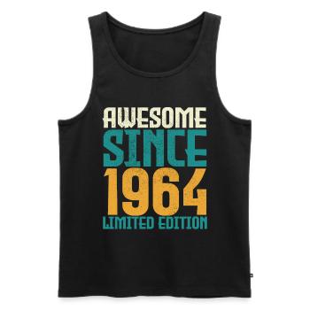 Awesome Since 1964 limited edition. - Débardeur bio Premium Homme - noir - Devant - Michal (187cm)