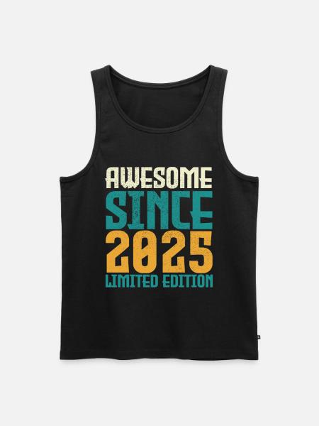 Awesome Since 2025 limited edition. - Men's Premium Organic Tank Top - black