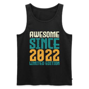 Awesome Since 2022 limited edition. - Men's Premium Organic Tank Top - black - Front - AI Model Male 178 light (178cm)