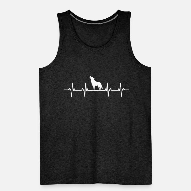 Wolves Wolf pack dog dogs territory pack wolf Men's Premium Organic Tank Top