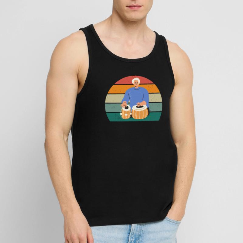 tablas tablaplayer tablaplayer drum tabla Men's Premium Organic Tank Top