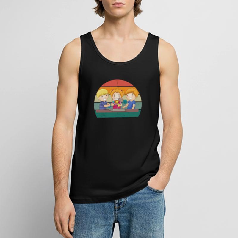 Science Scientist Research Knowledge Men's Premium Organic Tank Top