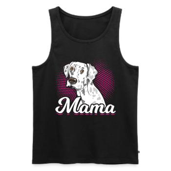 Mama Dalmatian Dog Lovers - Men's Premium Organic Tank Top - black - Front - Michal (187cm)