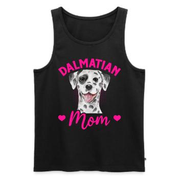 Hundeliebhaber Welpe Niedliche Dalmatiner Mama - Männer Premium Bio Tank Top - Schwarz - Vorne - Michal (187cm)