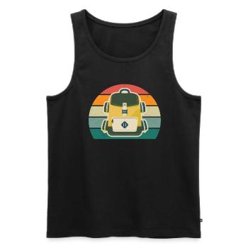 Reisen Reisende Reisender Urlaub Urlauberin Ferien - Männer Premium Bio Tank Top - Schwarz - Vorne - Michal (187cm)