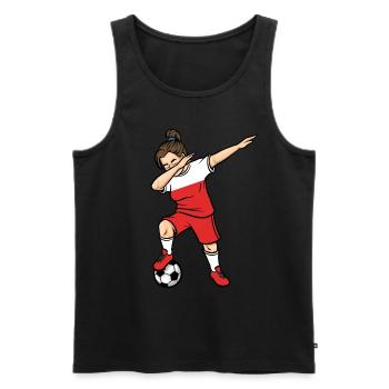 Dabbing Footballeur Filles Pologne Football - Débardeur bio Premium Homme - noir - Devant - Michal (187cm)