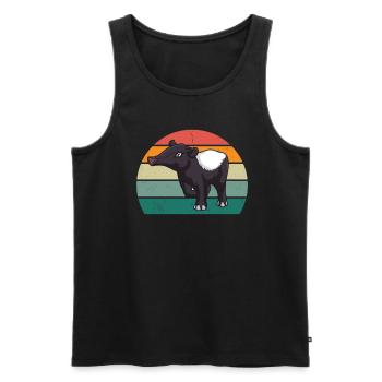 tapire tapirre elephant elephant trunk tapir - Men's Premium Organic Tank Top - black - Front - Michal (187cm)