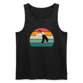 danseur danseur danse mouvement mouvement couple danse - Débardeur bio Premium Homme - noir - Devant - Michal (187cm)