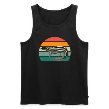 Skunks stink mammals defend skunk - Men's Premium Organic Tank Top - black - Front - AI Model Male 178 light (178cm)