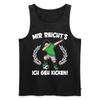 Mir Reicht's Fußball Jungs Fußballspieler - Männer Premium Bio Tank Top - Schwarz - Vorne - Michal (187cm)