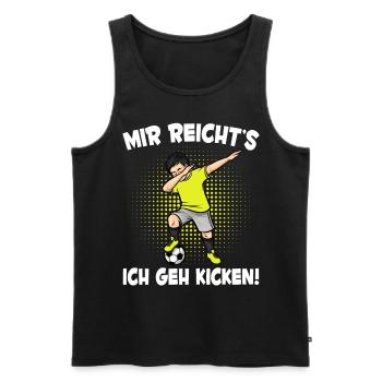 Mir Reicht's Fußball Jungen Fußballspieler - Männer Premium Bio Tank Top - Schwarz - Vorne - Michal (187cm)