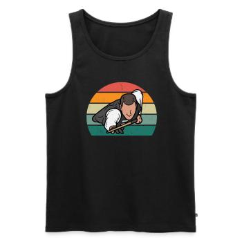 Billiard Queue Billiardtisch Kugel Tasche Snooker - Männer Premium Bio Tank Top - Schwarz - Vorne - AI Model Male 178 light (178cm)