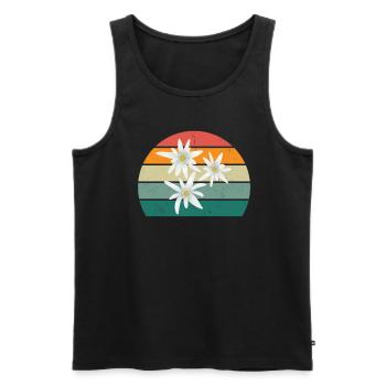 Swiss Swiss Swiss Swiss German Mountain Switzerland - Men's Premium Organic Tank Top - black - Front - AI Model Male 178 light (178cm)