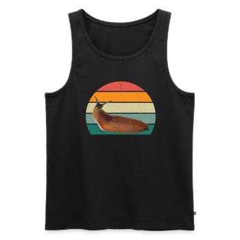 Slug insects Slug shell Nudibranch - Men's Premium Organic Tank Top - black - Front - AI Model Male 178 light (178cm)