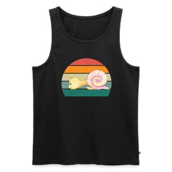 Schnecke Insekten Schneckenhaus Nacktschnecke - Männer Premium Bio Tank Top - Schwarz - Vorne - AI Model Male 178 light (178cm)