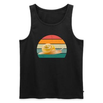Slug insects Slug shell Nudibranch - Men's Premium Organic Tank Top - black - Front - AI Model Male 178 light (178cm)