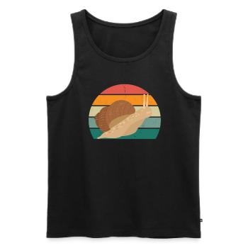 Slug insects Slug shell Nudibranch - Men's Premium Organic Tank Top - black - Front - AI Model Male 178 light (178cm)
