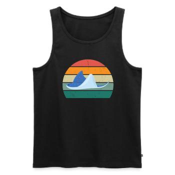 Stingrays Devil rays Flies Gliding Rays - Men's Premium Organic Tank Top - black - Front - AI Model Male 178 light (178cm)
