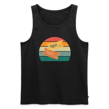 Reisen Reisender Reisender Ferien Urlauber Urlaub - Männer Premium Bio Tank Top - Schwarz - Vorne - AI Model Male 178 light (178cm)