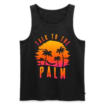 Sarkastisches Feiertagszitat Männer Frauen - Männer Premium Bio Tank Top - Schwarz - Vorne - Michal (187cm)