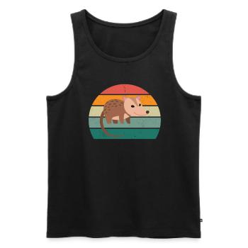 Opossum Oppssums Oposum Nager Nagetier Beutel - Männer Premium Bio Tank Top - Schwarz - Vorne - AI Model Male 178 light (178cm)