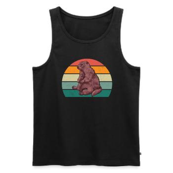 Rodents Rodents Hamster Rat Mouse Squirrel - Men's Premium Organic Tank Top - black - Front - AI Model Male 178 light (178cm)