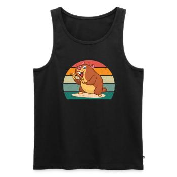 Rodents Rodents Hamster Rat Mouse Squirrel - Men's Premium Organic Tank Top - black - Front - Michal (187cm)
