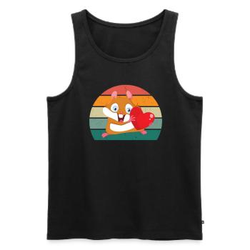 Rodents Rodents Hamster Rat Mouse Squirrel - Men's Premium Organic Tank Top - black - Front - AI Model Male 178 light (178cm)