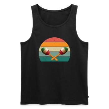 mexikanisches Essen Tacos Taco Tapas Nachos Mexiko - Männer Premium Bio Tank Top - Schwarz - Vorne - AI Model Male 178 light (178cm)