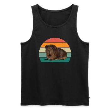 Guinea pig guinea pig mom guinea pig - Men's Premium Organic Tank Top - black - Front - AI Model Male 178 light (178cm)