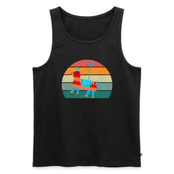 mexikanisches Essen Tacos Taco Tapas Nachos Mexiko - Männer Premium Bio Tank Top - Schwarz - Vorne - AI Model Male 178 light (178cm)