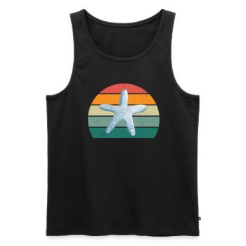 Sea Ocean Water Fish Fish Crab Crayfish Jellyfish - Men's Premium Organic Tank Top - black - Front - AI Model Male 178 light (178cm)