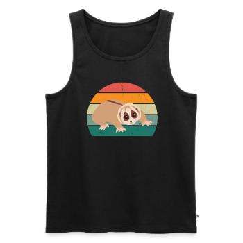 Loris Monkey Monkey Monkey Climbing Climbing Forest Loris - Men's Premium Organic Tank Top - black - Front - AI Model Male 178 light (178cm)