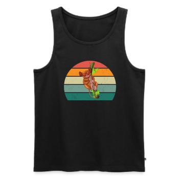 Loris Monkey Monkey Monkey Climbing Climbing Forest Loris - Men's Premium Organic Tank Top - black - Front - AI Model Male 178 light (178cm)