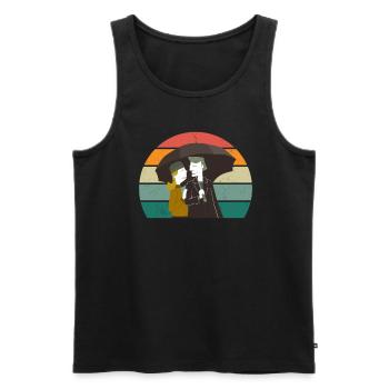 Marriage Marriage Boyfriend Girlfriend Marriage Love - Men's Premium Organic Tank Top - black - Front - Michal (187cm)