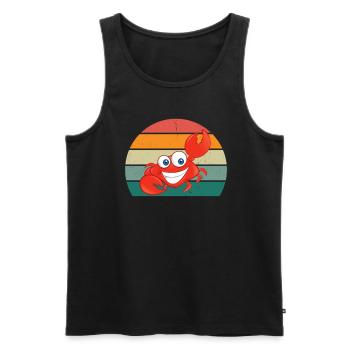 Krebse Krebsschere Meerestier Schalentier Krabbe - Männer Premium Bio Tank Top - Schwarz - Vorne - AI Model Male 178 light (178cm)
