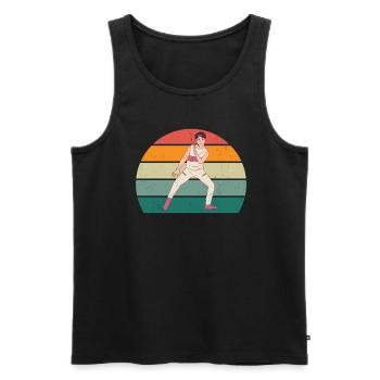 Music Japan K-Popper K-Popperin Musicians K-Pop - Men's Premium Organic Tank Top - black - Front - Michal (187cm)