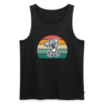 Koalas Koala Bear Australia Marsupial Bag Koala - Men's Premium Organic Tank Top - black - Front - Michal (187cm)